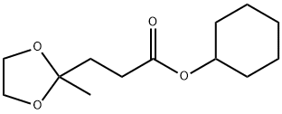 cyclohexyl 3-(2-methyl-1,3-dioxolan-2-yl)propanoate Structure