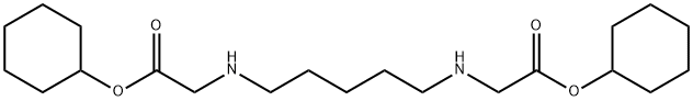 cyclohexyl 2-[5-(cyclohexyloxycarbonylmethylamino)pentylamino]acetate Struktur