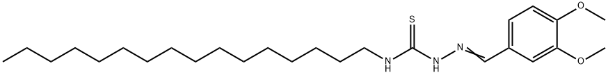 1-[(3,4-dimethoxyphenyl)methylideneamino]-3-hexadecyl-thiourea Structure