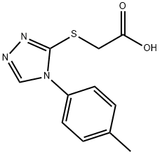 {[4-(4-METHYLPHENYL)-4H-1,2,4-TRIAZOL-3-YL]THIO}ACETIC ACID Struktur