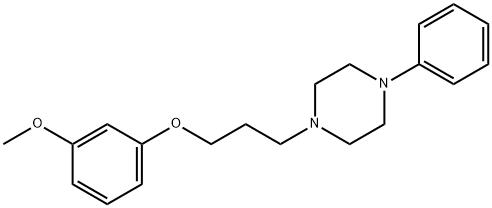 1-[3-(3-Methoxyphenoxy)propyl]-4-phenylpiperazine Struktur