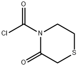 4-Thiomorpholinecarbonyl chloride, 3-oxo- (9CI) Struktur