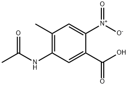 2-NITRO-5-ACETYLAMINO-4-METHYLBENZOIC ACID Struktur