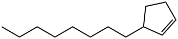 Cyclopentane, 2-n-octyl- Struktur