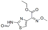 ethyl (Z)-2-formamido-alpha-(methoxyimino)thiazol-4-acetate Struktur