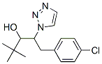 alpha-tert-butyl-beta-[(4-chlorophenyl)methyl]-1H-triazol-1-ethanol Struktur