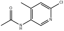 N-(6-chloro-4-methyl-pyridin-3-yl)acetamide Struktur