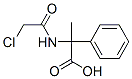 2-[(2-chloroacetyl)amino]-2-phenyl-propanoic acid Struktur