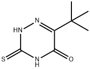 6-TERT-BUTYL-5-HYDROXY-3-THIO-1,2,4-TRIAZINE Struktur