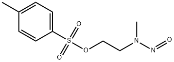 N-nitrosomethyl-(2-hydroxyethyl)amine 4-toluenesulfonate ester Struktur