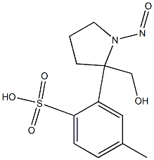 2-Pyrrolidinemethanol, 1-nitroso-, 4-methylbenzenesulfonate (ester) Struktur