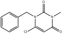 6-CHLORO-3-METHYL-1-(PHENYLMETHYL)-2,4(1H,3H)-PYRIMIDINEDIONE Struktur