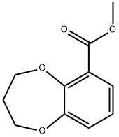 methyl 3,4-dihydro-2H-benzo-1,5-dioxepin-6-carboxylate Struktur