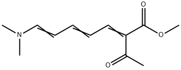 METHYL 2-ACETYL-7-(DIMETHYLAMINO)-2,4,6-HEPTATRIENOATE Struktur