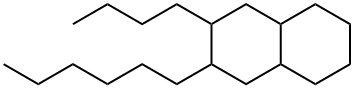 2-Butyl-3-hexyldecahydronaphthalene Struktur