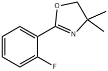 2-(2-FLUOROPHENYL)-4,5-DIHYDRO-4,4-DIMETHYLOXAZOLE Struktur