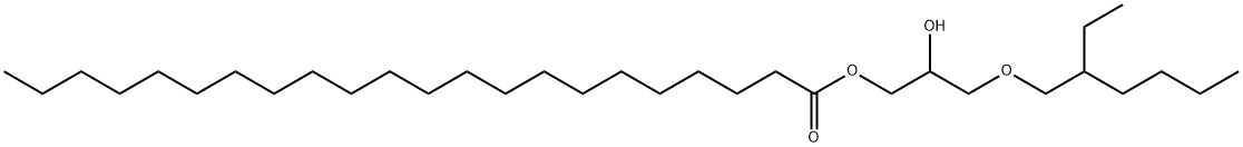 3-[(2-ethylhexyl)oxy]-2-hydroxypropyl docosanoate Struktur