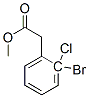 2-bromo-2-chlorophenyl acetic acid methyl ester  Struktur