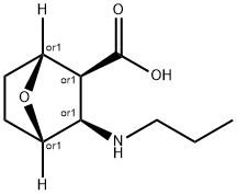 7-Oxabicyclo[2.2.1]heptane-2-carboxylicacid,3-(propylamino)-, Struktur