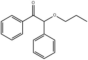 α-Propoxy-α-phenylacetophenone Struktur