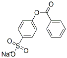 sodium benzoyloxybenzene-4-sulfonate Struktur