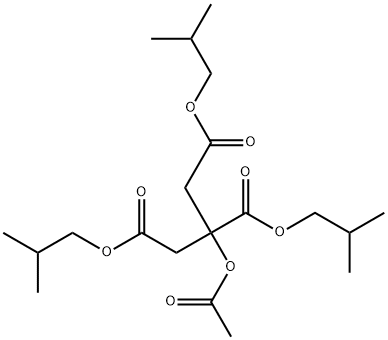 tris(2-methylpropyl) 2-(acetyloxy)propane-1,2,3-tricarboxylate Struktur