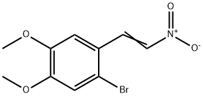 2-Bromo-4,5-dimethoxy-1-(2-nitroethenyl)-benzene Struktur