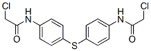 N,N'-[Thiodi(4,1-phenylene)]bis(2-chloroacetamide) Struktur