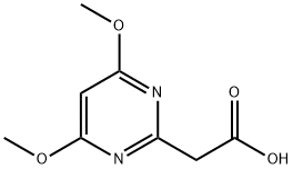 2-Pyrimidineacetic acid, 4,6-dimethoxy- (9CI) Struktur