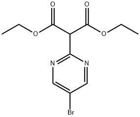 2-(5-BROMOPYRIMIDIN-2-YL)MALONIC ACID DIETHYL ESTER Struktur