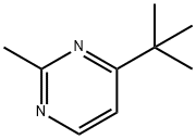 Pyrimidine, 4-(1,1-dimethylethyl)-2-methyl- (9CI) Struktur