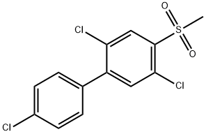 4-methylsulfonyl-2,4',5-trichlorobiphenyl Struktur