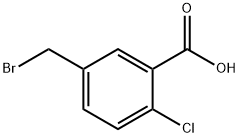 5-BROMOMETHYL-2-CHLOROBENZOIC ACID Struktur