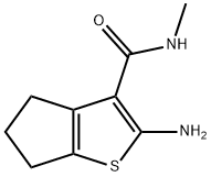 4H-Cyclopenta[b]thiophene-3-carboxamide,2-amino-5,6-dihydro-N-methyl-(9CI) Struktur