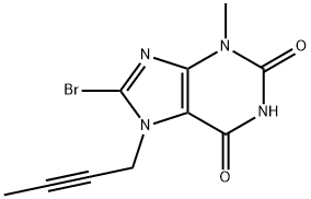 8-bromo-7-(but-2-ynyl)-3-methyl-1H-purine-2,6(3H,7H)-dione