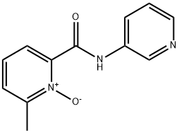 2-Methyl-6-(3-pyridylcarbamoyl)pyridine 1-oxide Struktur