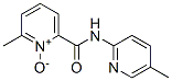 2-Methyl-6-(5-methyl-2-pyridylcarbamoyl)pyridine 1-oxide Struktur