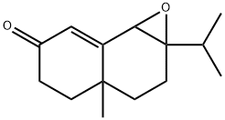 1a,3,3a,4,5,7b-Hexahydro-1a-isopropyl-3a-methylnaphth[1,2-b]oxiren-6(2H)-one Struktur