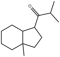 2-Methyl-1-(octahydro-3a-methyl-1H-inden-1-yl)-1-propanone Struktur