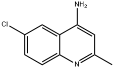 4-AMINO-6-CHLORO-2-METHYLQUINOLINE Struktur