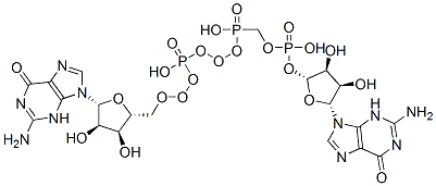 [[[(2R,3S,4R,5R)-5-(2-amino-6-oxo-3H-purin-9-yl)-3,4-dihydroxyoxolan-2-yl]methoxy-hydroxyphosphoryl]oxy-hydroxyphosphoryl] [(2R,3S,4R,5R)-5-(2-amino-6-oxo-3H-purin-9-yl)-3,4-dihydroxyoxolan-2-yl]methyl hydrogen phosphate