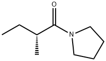 Pyrrolidine, 1-[(2R)-2-methyl-1-oxobutyl]- (9CI) Struktur