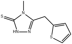 4-METHYL-5-(THIEN-2-YLMETHYL)-4H-1,2,4-TRIAZOLE-3-THIOL Struktur