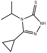 5-CYCLOPROPYL-4-ISOPROPYL-4H-1,2,4-TRIAZOLE-3-THIOL Struktur