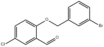 2-[(3-BROMOBENZYL)OXY]-5-CHLOROBENZALDEHYDE Struktur