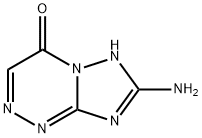 [1,2,4]Triazolo[5,1-c][1,2,4]triazin-4(1H)-one, 7-amino- (9CI) Struktur