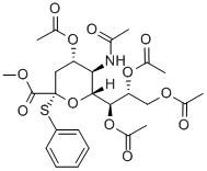 PER-O-ACETYL-ALPHA-THIOPHENYL-N-ACETYLNEURAMINIC METHYL ESTER Struktur