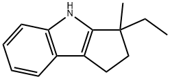 Cyclopent[b]indole, 3-ethyl-1,2,3,4-tetrahydro-3-methyl- (9CI) Struktur