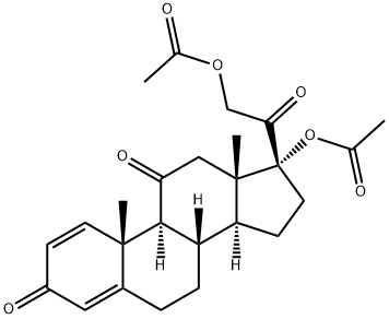 Prednisone 17, 21-Diacetate Struktur