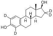 17BETA-ESTRADIOL-2,4,16,16-D4 Struktur